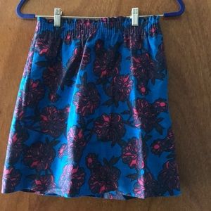 Printed cotton skirt